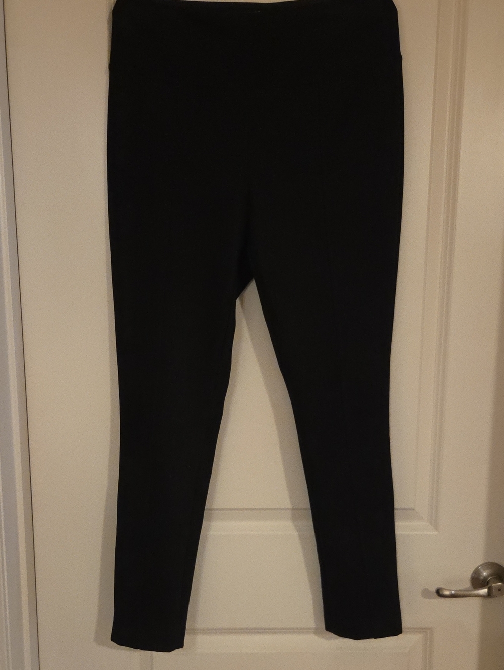 Andrew Marc Black Straight Leg Ponte Pull-On Pants